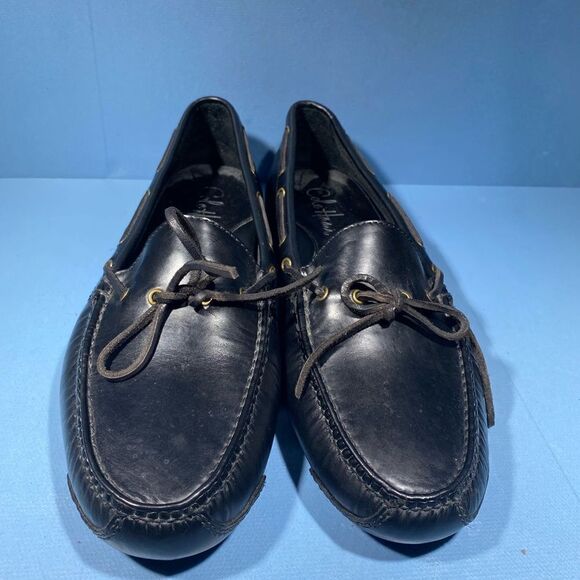 COPY - Cole Haan Gunnison II Mens 11 D Driving Loafers Black Moc Toe Casual Lac… - Picture 3 of 8